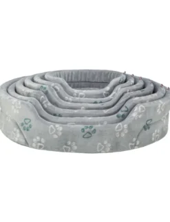 TRIXIE Bett Jimmy Soft oval hellgrau 45x35 cm