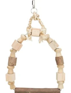 TRIXIE Bogenschaukel mit Holzklötzen braun