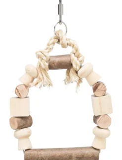 TRIXIE Bogenschaukel mit Klötzen Holz