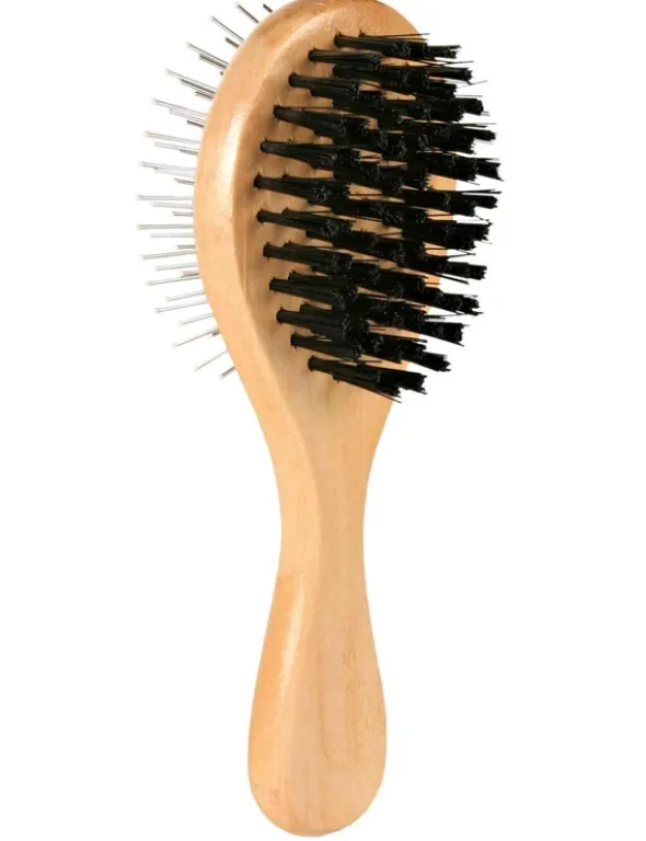 TRIXIE Bürste beidseitig Holz beige 5x17 cm