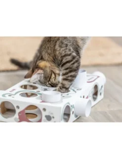 TRIXIE Cat Activity Paws'n'Treats Box grau
