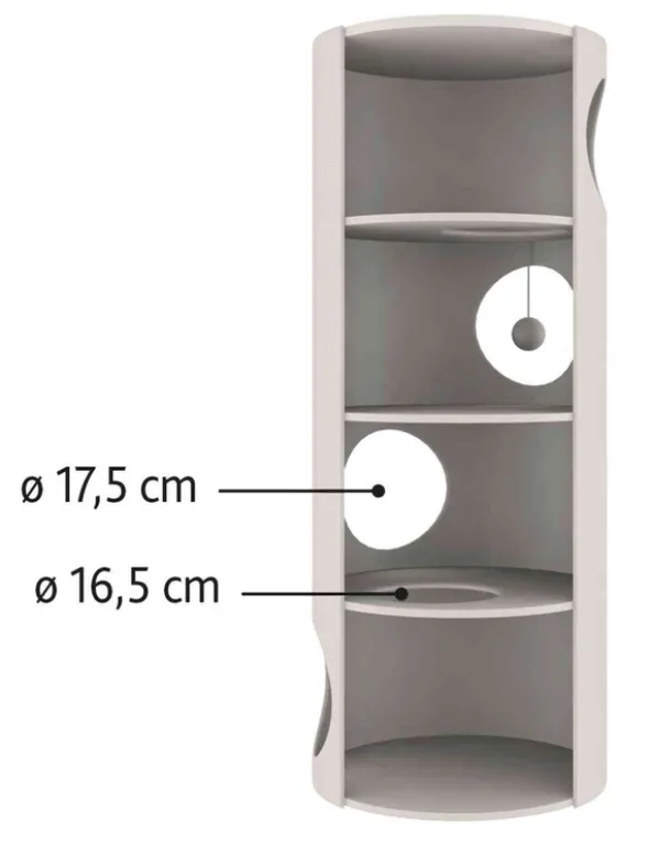 TRIXIE Cat Tower Edoardo creme, taupe 100 cm