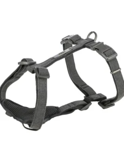 TRIXIE CityStyle Hundegeschirr Baumwolle schwarz 42-60 cm