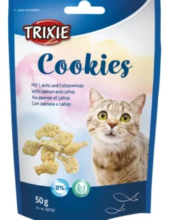 TRIXIE Cookies Mit Lachs & Katzenminze 53g