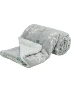 TRIXIE Decke Jimmy Soft hellgrau 100 x 70 cm