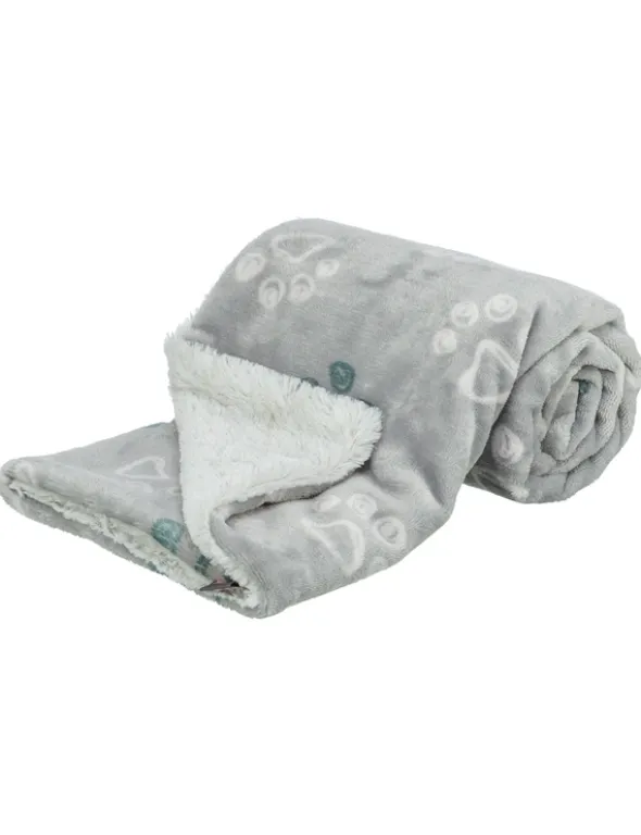 TRIXIE Decke Jimmy Soft hellgrau 100 x 70 cm