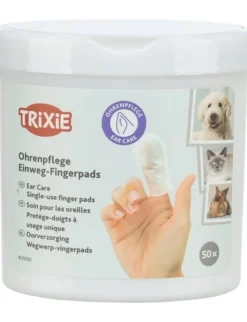 TRIXIE Ear Care Ohrenpflege Fingerpads weiß
