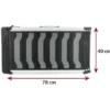 TRIXIE 3-fach Teleskop-Rampe grau, schwarz 40x78-175 cm