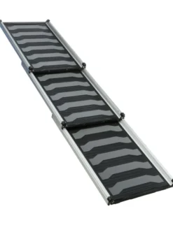 TRIXIE 3-fach Teleskop-Rampe grau, schwarz 40x78-175 cm