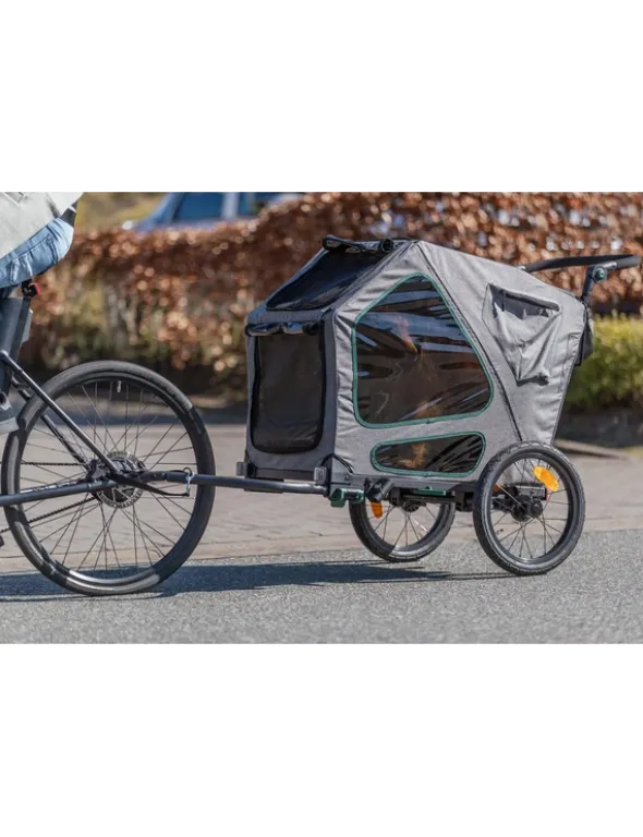 TRIXIE Fahrrad-Anhänger grau S