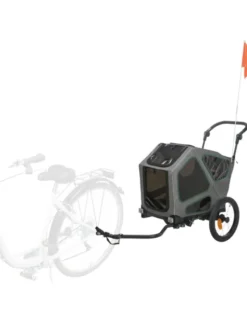 TRIXIE Fahrrad-Anhänger grau S