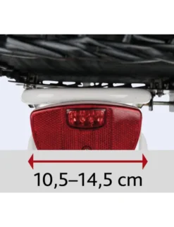 TRIXIE Fahrradkorb Gitter für Gepäckträger schwarz 35x49x55 cm