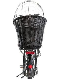 TRIXIE Fahrradkorb Gitter für Gepäckträger schwarz 35x49x55 cm