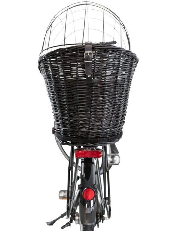 TRIXIE Fahrradkorb Gitter für Gepäckträger schwarz 35x49x55 cm