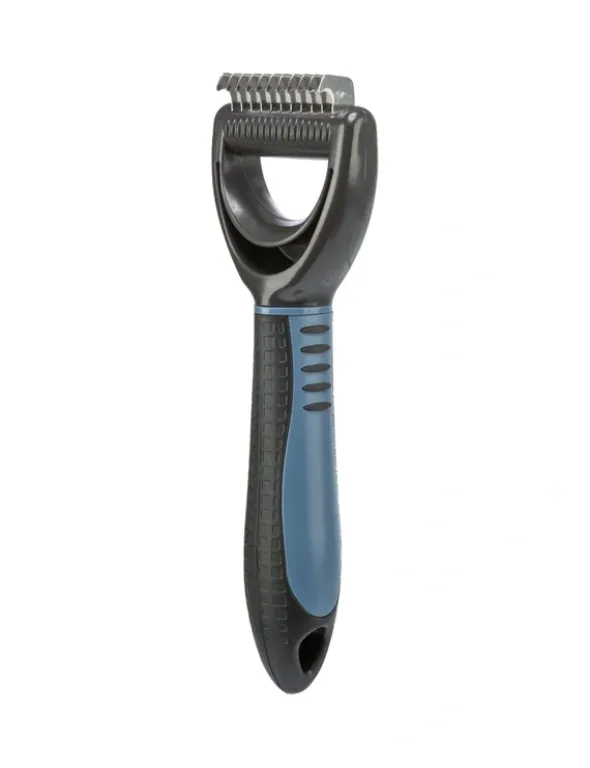 TRIXIE Fell-Entfilzer grob blau, dunkelgrau 6 x 18 cm