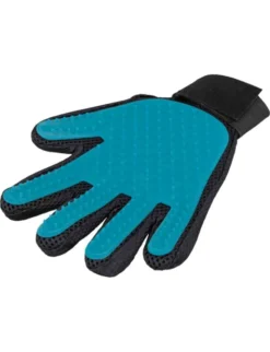 TRIXIE Fellpflege-Handschuh Mesh Felltyp 4/5 blau, dunkelgrau