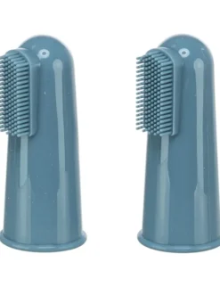TRIXIE Finger-Zahnbürsten-Set blau