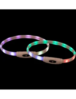 TRIXIE Flash Leuchtring USB bunt 65 cm
