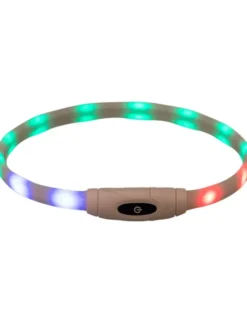 TRIXIE Flash Leuchtring USB bunt 65 cm