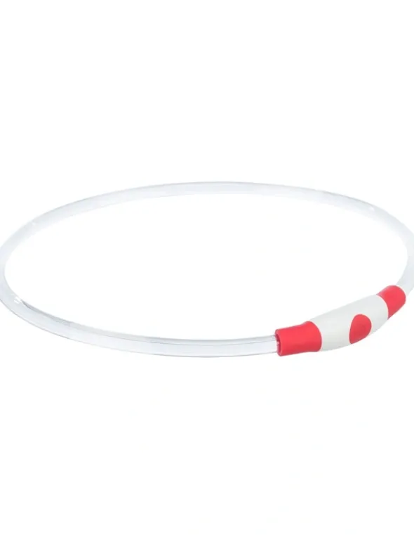 TRIXIE Flash Leuchtring USB rot 40 cm