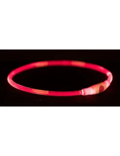 TRIXIE Flash Leuchtring USB rot 40 cm