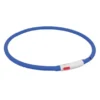 TRIXIE Flash Leuchtring USB Silikon royalblau 70 cm