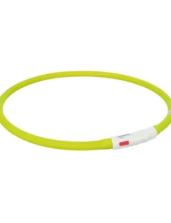 TRIXIE Flash Leuchtring USB Silikon grün 70 cm
