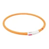 TRIXIE Flash Leuchtring USB Silikon orange 70 cm