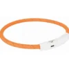 TRIXIE Flash Leuchtring USB TPU/Nylon orange 35 cm