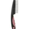 TRIXIE Floh- und Staubkamm altrosa, dunkelgrau 15 cm
