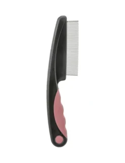 TRIXIE Floh- und Staubkamm altrosa, dunkelgrau 15 cm