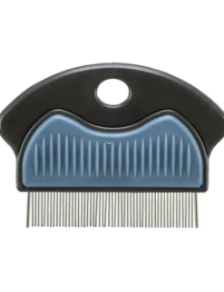 TRIXIE Floh- und Staubkamm blau, dunkelgrau 7 cm