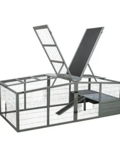 TRIXIE Freilaufgehege XL + Abdeckung grau