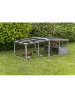 TRIXIE Freilaufgehege XL + Abdeckung grau