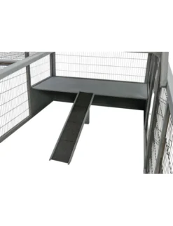 TRIXIE Freilaufgehege XL + Abdeckung grau