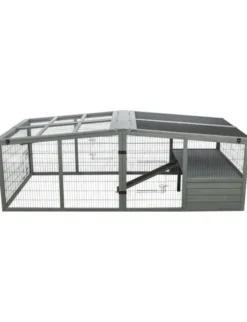 TRIXIE Freilaufgehege XL + Abdeckung grau