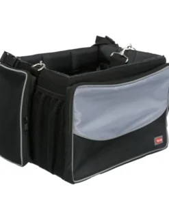 TRIXIE Front-Box für Fahrräder grau, schwarz