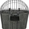 TRIXIE Front-Fahrradkorb anthrazit 44x41x34 cm