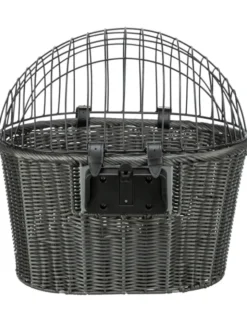 TRIXIE Front-Fahrradkorb anthrazit 44x41x34 cm