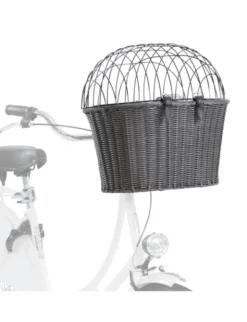 TRIXIE Front-Fahrradkorb anthrazit 44x41x34 cm