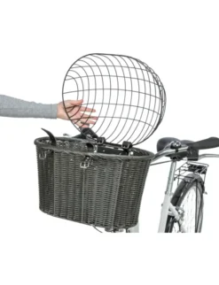 TRIXIE Front-Fahrradkorb anthrazit 44x41x34 cm