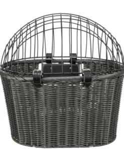 TRIXIE Front-Fahrradkorb anthrazit 44x41x34 cm