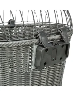TRIXIE Front-Fahrradkorb anthrazit 44x41x34 cm