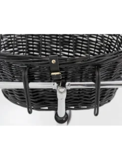 TRIXIE Front-Fahrradkorb schwarz 50x41x35 cm