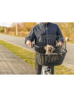 TRIXIE Front-Fahrradkorb schwarz 50x41x35 cm
