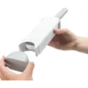 TRIXIE Fussel-Bürste mit Reinigungsstation grau, weiß