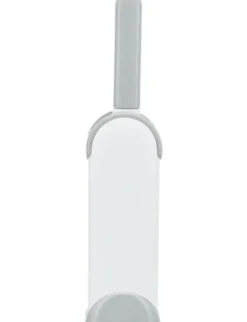 TRIXIE Fussel-Bürste mit Reinigungsstation grau, weiß