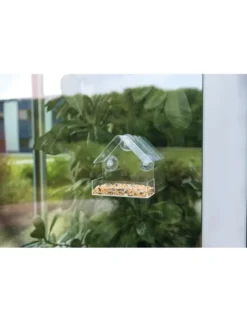 TRIXIE Futterhaus für Fensterscheibe transparent