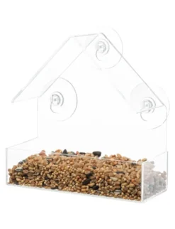 TRIXIE Futterhaus für Fensterscheibe transparent