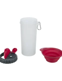 TRIXIE Futter- und Wasserbehälter grau 2 x 0,35 l